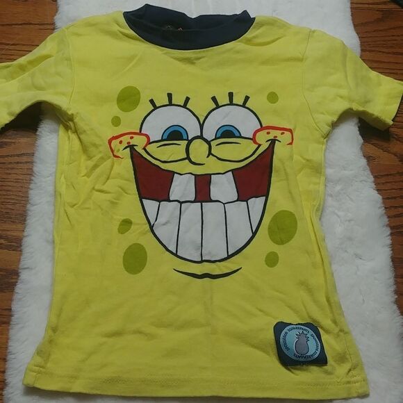 Nickelodeon Spongebob PJ top, slim fitting Boy 8 - Picture 1 of 5